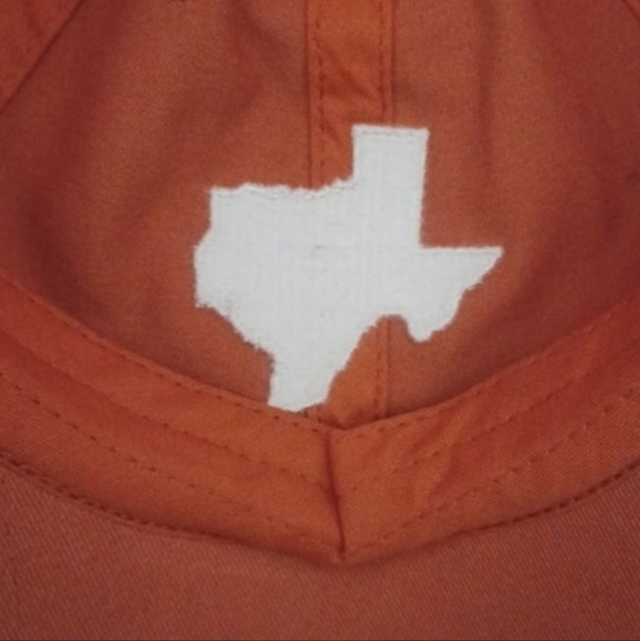 Texas adjustable baseball hat orange with State of Texas Embordered in white new - Picture 8 of 13